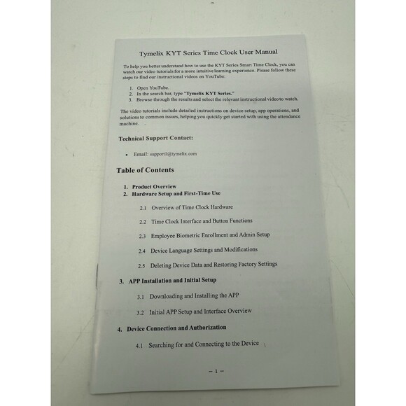 Time Clock, App-Based, Face, Card & Fingerprint Attendance Machine for Employees - Picture 11 of 14